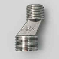 Robinet de mélange excentrique en acier inoxydable SS304 pour hôtel moderne, fonction d'angle de flexion, noyau de vanne, réducteur mâle, clapet anti-retour