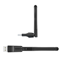 Récepteur WIFI USB double bande à Gain élevé 2.4G 150M antenne en caoutchouc adaptateur sans fil bâton antenne Wifi USB mâle