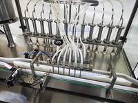 Machine de remplissage automatique de fiole de liquide d'huile de remplissage linéaire de bouteille de haute précision de 12 têtes