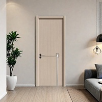 Porte économique pour hôtel, école, bureau, salle publique, moderne, sans peinture, insonorisée et moins chère, en cristal de carbone