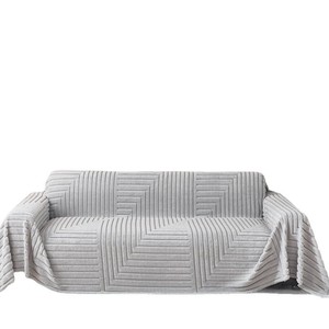 HLF Plush <b>Sofa</b> <b>Cover</b> Simple Gray 90-140cm Non-Slip Full Coverage <b>Sofa</b> Slipcover - Product Image 5