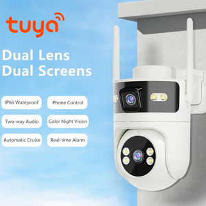 Tuya 6MP Wifi Máy Ảnh Ống Kính Kép 2 Màn Hình Pan Nghiêng 360 Xem Thông Minh Tầm Nhìn Ban Đêm Hai Cách Âm Thanh Ngoài Trời Trong Nhà Thông Minh Nhà Máy Ảnh - Product Image 2