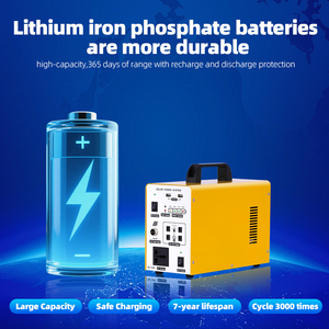 300W Portable Solar <b>Generator</b> Battery Power Station 220V Pure Sine Wave Suitable for <b>Camping</b> and Outdoor Emergency Use AY300-12 - Product Image 3
