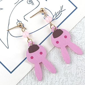 Anime BanG Dream Cosplay joyería <span class=keywords><strong>Imai</strong></span> Lisa collar pendiente Earstud Earclip Kawaii conejo gargantilla cadena Eardrop Accesorios - Product Image 6