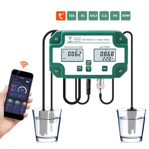 Medidor de <span class=keywords><strong>PH</strong></span> EC TDS SALT <span class=keywords><strong>S</strong></span>.G.Temp en línea, probador de calidad del agua, medidor de <span class=keywords><strong>PH</strong></span> 6 en 1, Monitor inteligente multifunción para acuario - Product Image 4