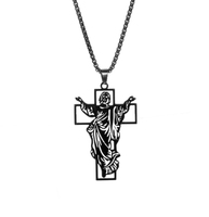 Orthodoxe Chrétien En Acier Inoxydable Crucifix Pendentif Étanche Unisexe Mode Bijoux Vintage Style Chaîne Mariages Chandails