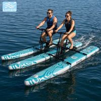 Vélo aquatique gonflable à plancher plat pour 2 personnes, cadre en aluminium, idéal pour les excursions en eau peu profonde, pliable, de Chine, Lumark
