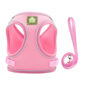 Harnais/collier pour chien personnalisable, réfléchissant et respirant, fournitures pour animaux de compagnie en gros. - Product Image 3
