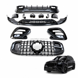 Kit <span class=keywords><strong>Carrozzeria</strong></span> in Fibra di Carbonio Stile <span class=keywords><strong>Bra</strong></span>-B GLS800 per Mercedes Benz GLS X167 2020-2024, Labbro Anteriore, Diffusore Posteriore, Parafanghi - Product Image 1