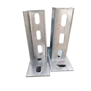 OEM 태양광 패널 고정 장착 액세서리 두 개 세 개 네 개 구멍 아연 도금 강철 방부 고풍압 기둥 베이스 플레이트 - Product Image 3