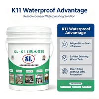 SL-K11 Revêtement imperméable professionnel K11 pour bassin et piscine, écologique, flexible, à base de ciment, scellant imperméable pour piscine