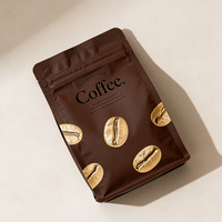 Vente directe usine – Sacs d'emballage pour café à fond plat avec valve, en MOPP/PE, imprimés par gravure, personnalisés, durables et résistants à l'humidité