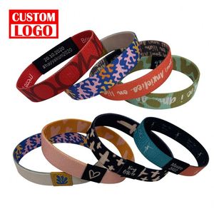 Pulsera Deportiva de Poliéster Sublimado con Logotipo Personalizado a Bajo Costo, Impresión a Todo Color, para Fiestas, Deportes, Festivales, Tejida y Elástica - Product Image 5