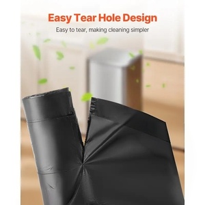 Sacs poubelles en plastique épais à cordon de serrage de 40 à 50 gallons (110 litres) - Sacs poubelles noirs à cordon de serrage en rouleau - Product Image 2