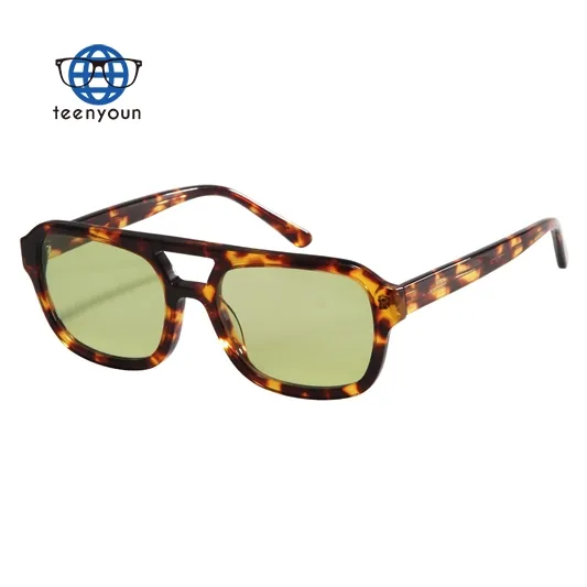 Teenyoun 2024 High-End-Retro-Irregular-Sonnenbrille Acetat CR39 Rahmenlinse im Großhandel
