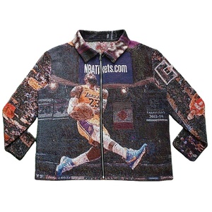 ז 'קטים שטיאפרי בגדים מעילים בגדי חביי בגדי משקל חבט ארוגים ז ז' קט tapestri מותאם אישית - Product Image 2