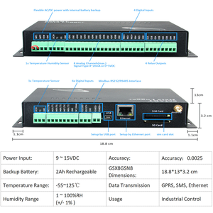 4G Mobile Modbus Ethernet GPS <b>Data</b> <b>Logger</b> Monitoring <b>Temperature</b> and Humidity - Product Image 5