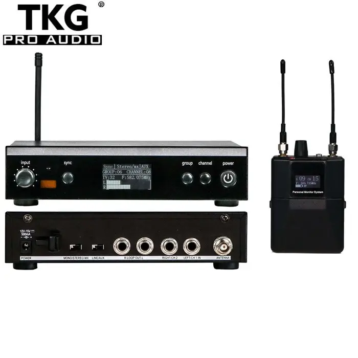 TKG 566-590mhz In-Ear Monitoring System sound audio Equipment PSM300 Stage Personal wireless stereo in ear monitor For Bands