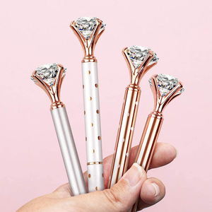 Bolígrafo Metálico con Cristal de Diamante Creativo, Logotipo Publicitario, Personalizable con Impresión, Regalo Novedoso para Oficina - Product Image 5