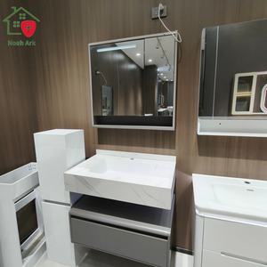 Meuble de salle de bain simplifié, meuble mural de salle de bain, meuble latéral à un seul tiroir - Product Image 6