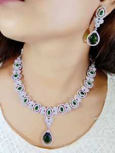 Boda India Mujeres Ad Stone Collar Joyería nupcial Collar tradicional Venta al por mayor Personalizar joyería - Product Image 4