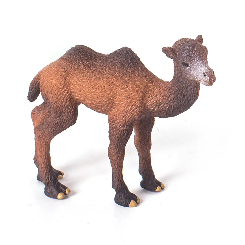 Eco Friendly Soft Material Wild Animals Lifelike Plastic 3D Rubber TPR Camel Toy For Wholesale