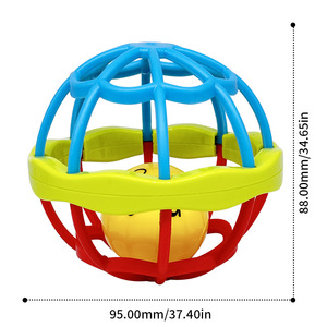 <span class=keywords><strong>Hochet</strong></span> pour bébé Manhattan Ball Fitness, boule souple en plastique à saisir, <span class=keywords><strong>hochet</strong></span> pour les dents, <span class=keywords><strong>hochet</strong></span> pour les gencives, jouet unisexe de 0 à 3 ans - Product Image 4