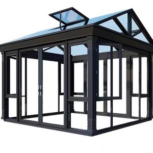 Véranda en verre durable en <span class=keywords><strong>aluminium</strong></span> Gartenhaus Sunroom Patio Cover Roof Glass House - Product Image 1