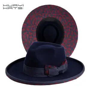 HUAYI HATS High Quality Australia Wool Wide Brim Fedora Felt Hats Spring Blank