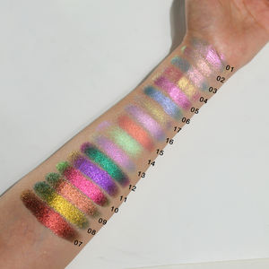 OEM Personnalisé OMBRE À PAUPIÈRES À EFFETS SPÉCIAUX MULTI-CROMES Haute Pigmentation Ombre à Paupières Pressée Multichrome Caméléon - Product Image 1