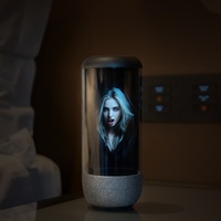 Écran Holographique 3D Transparent de 75 Pouces, Cabinet Hologramme Taille Humaine avec Interaction IA Holo Tube