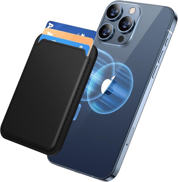 Magnetic Wallet Compatible with MagSafe Pu Material 3-Card Holder for iPhone 16/15/14/13/12/11 Series