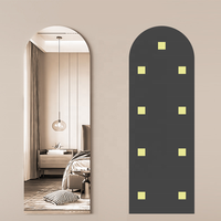 Hot Selling Flexible Acrylic Plastic Mirror Sheets Wall Stickers Full Length Frameless Full Body Mirror Tiles for Bedroom