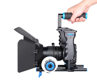 Kit de cage pour caméra vidéo DSLR portable Stabilisateur de caméra Support Cage C200 Équipement de tournage professionnel Boîte pare-soleil