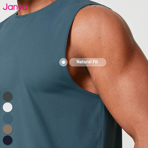 Débardeur de sport Janya pour <span class=keywords><strong>homme</strong></span> en Spandex et Polyester, coupe ajustée, idéal pour la course et la gym, personnalisable par sublimation avec logo, style débardeur musculaire - Product Image 4