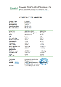 Gıda katkısı beta-alanin tozu CAS 107-95-9 takviyeleri 99% Beta alanin - Product Image 2