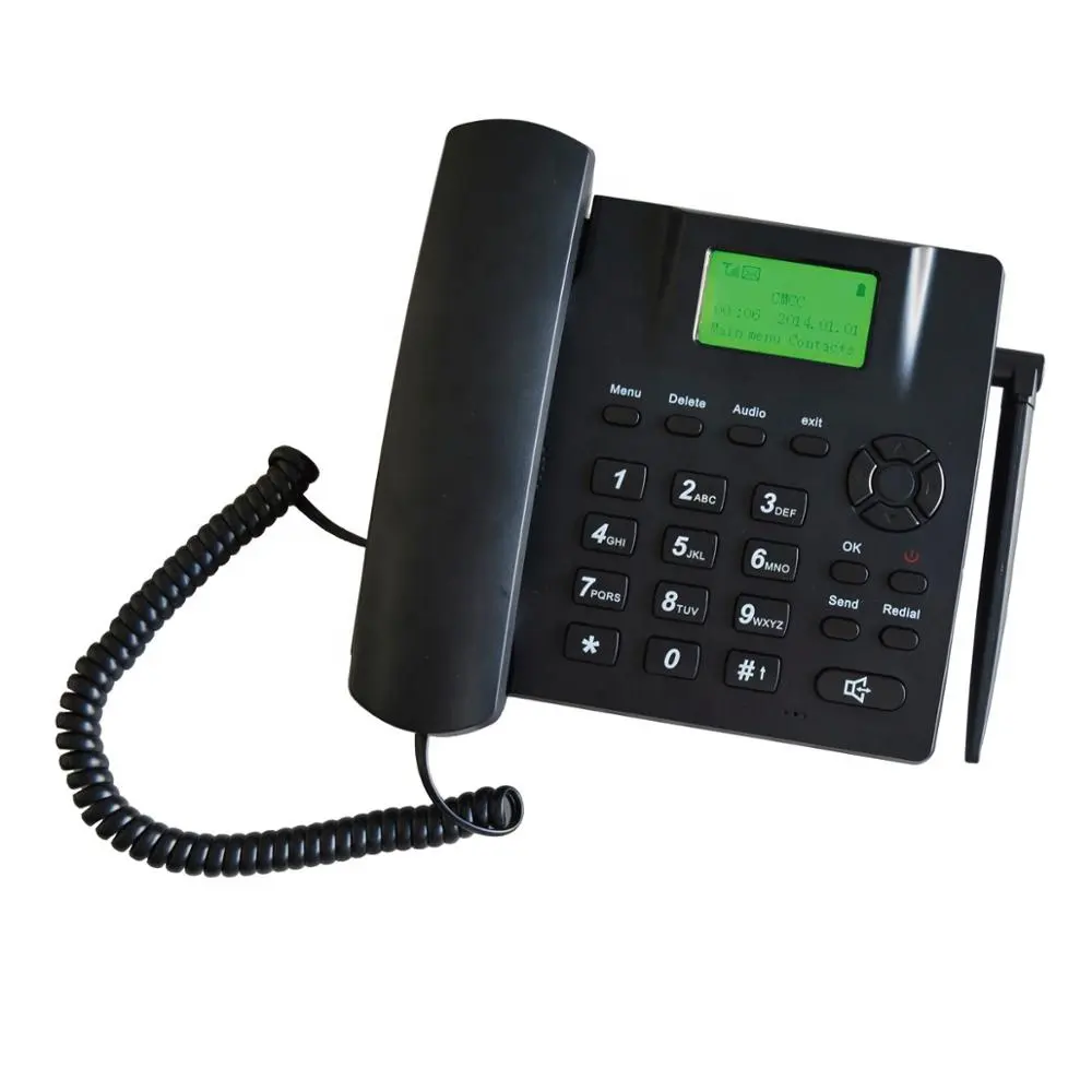 GSM FWP 850/900/1800/1900MHZ sim karte Feste Desktop Telefon mit Heißer Linie Aufruf