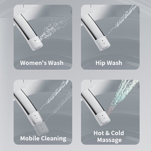 Toilette intelligente tout-en-un pour la maison avec chasse d'eau automatique et anti-éclaboussures, séchage automatique, commande vocale via télécommande sans fil - Product Image 5