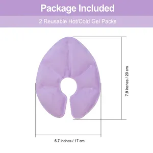Paquetes de terapia fría y caliente de gel de felpa con logotipo personalizado para amamantar y aliviar la leche materna Paquete de hielo frío y caliente - Product Image 5