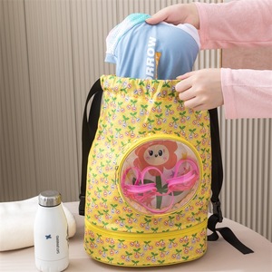 Hot Selling Promotion Waterproof Pvc Beach Gym Draw String Bags Outdoor Sport Swimming Beach Storage Bag for Kids Children