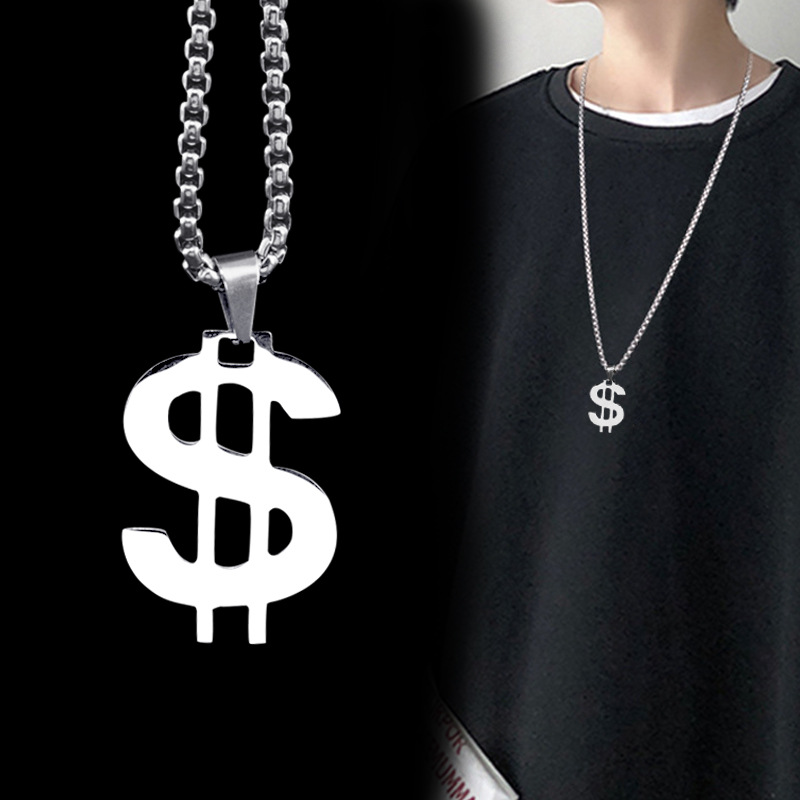 Collana Uomo Con Simbolo Maschile In Acciaio Inossidabile - Ciondolo Argento Lungo 60 Cm - Gioiello Minimal Per Uomo