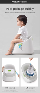 <span class=keywords><strong>Babamama</strong></span> Anti-Rutsch-Baby-Töpfchen trainer mit halbautomati scher Funktion Leicht zu reinigende abnehmbare Schüssel Kunststoff material Festes Muster - Product Image 5