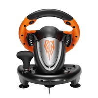 Volante de Carreras INNO V3 con Pedales y Palanca de Cambios, Motores de Doble Vibración Inteligentes para Juegos de Carreras en 360 // Gaming