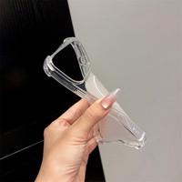 Coque Magnétique Antichoc Transparente Givrée pour iPhone 18 Pro Max 17 16 Plus 15 14 13 12 11 Pro avec Cache Objectif Amovible en TPU Souple