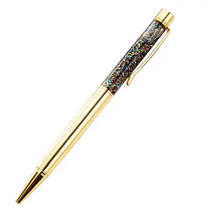 Colorful Metal Pen Refills Bling Floating Glitter Pens