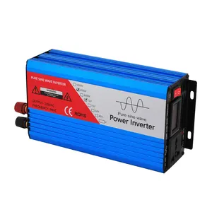 1000watt 600w 12v 24v 48v için 110v 120v 220v Dc Ac dönüştürücü saf sinüs inverter güç inverteri