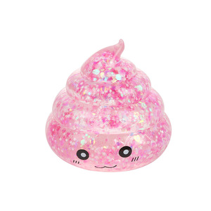 Juguetes para Apretar con Forma de Popó, Juguete Antiestrés de TPE con Brillantina para Niños de 8 a 13 Años, Unisex - Product Image 4