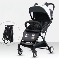 Poussette de luxe pliable légère avec chariot intégré pour bébé, cadre en fer, 0-3 ans, charge 20 kg - Offre Spéciale