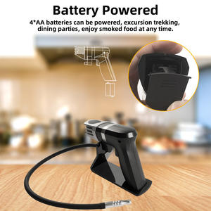 Fumoir à main moderne en bois écologique et rustique pour la cuisine, infuseur à fumée froide pour <span class=keywords><strong>bar</strong></span>, cocktails, viande, barbecue - Product Image 3