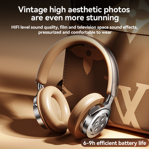 טרנדים ספורט אלחוטית בסגנון וינטג אוזניות hifi קול בס אוזניות hifi צליל bt ארוך חיי bt עבור נסיעות - Product Image 5